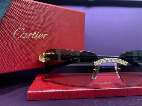 cartier glasses buffs with diamonds